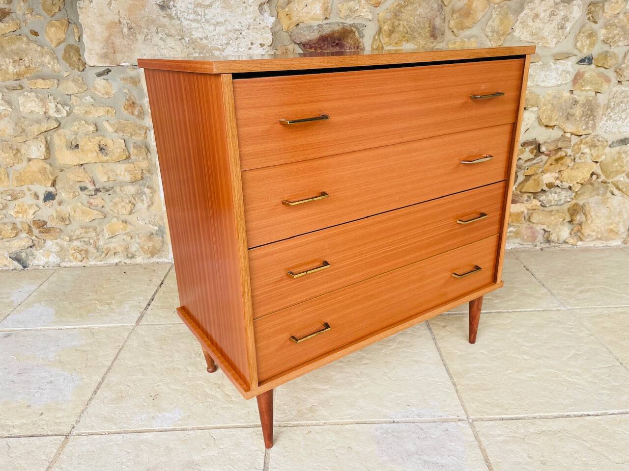 Vintage chest of drawers, 4 drawers, circa 1960s