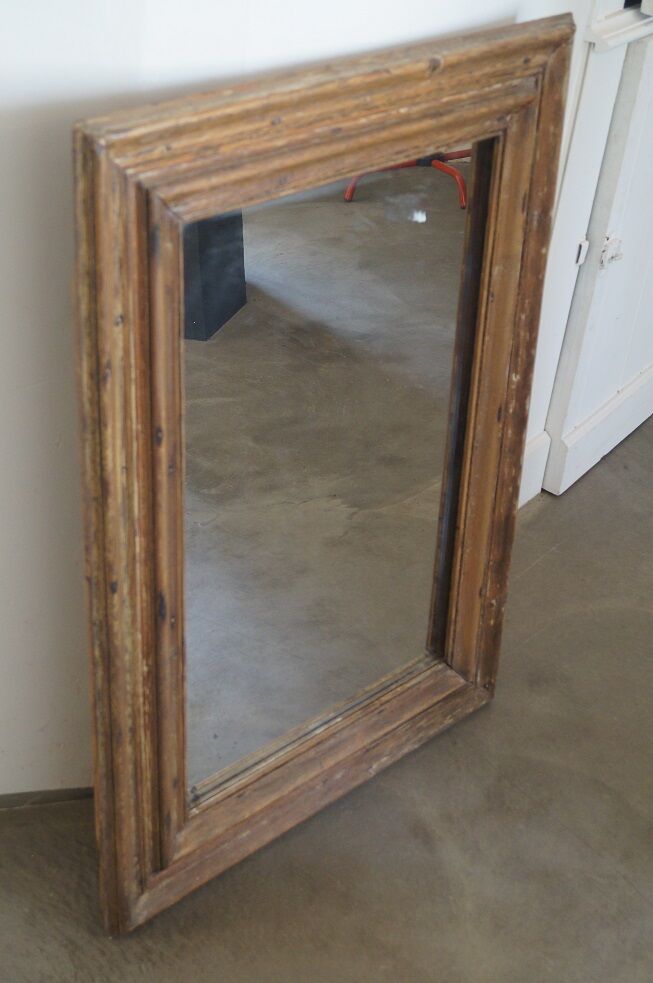 1900 mirror in wood 67x94cm