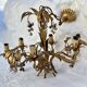 Hans Kögl vintage 1960s gold metal flower chandelier