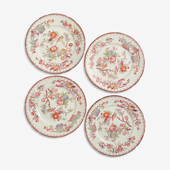 4 plates Sarreguemines late nineteenth