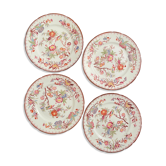 4 plates Sarreguemines late nineteenth