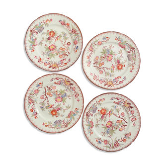 4 plates Sarreguemines late nineteenth