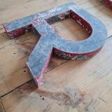 Vintage antique sign letter