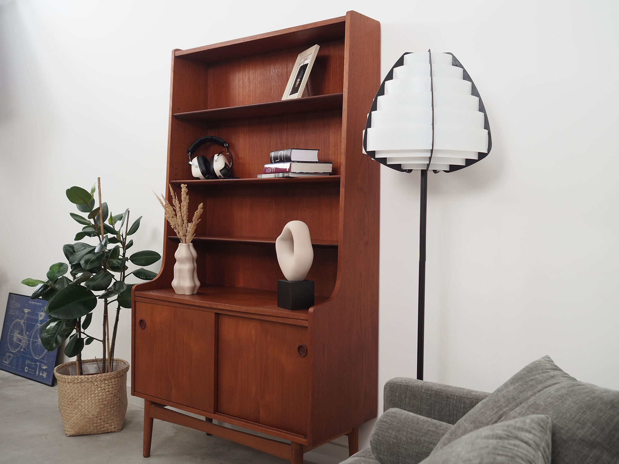 Teak bookcase, Danish design, 1960s, Denmark
