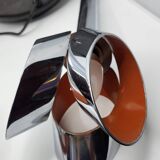 Massive Belgique three-arm waterfall pendant lamp in chrome and orange lacquer