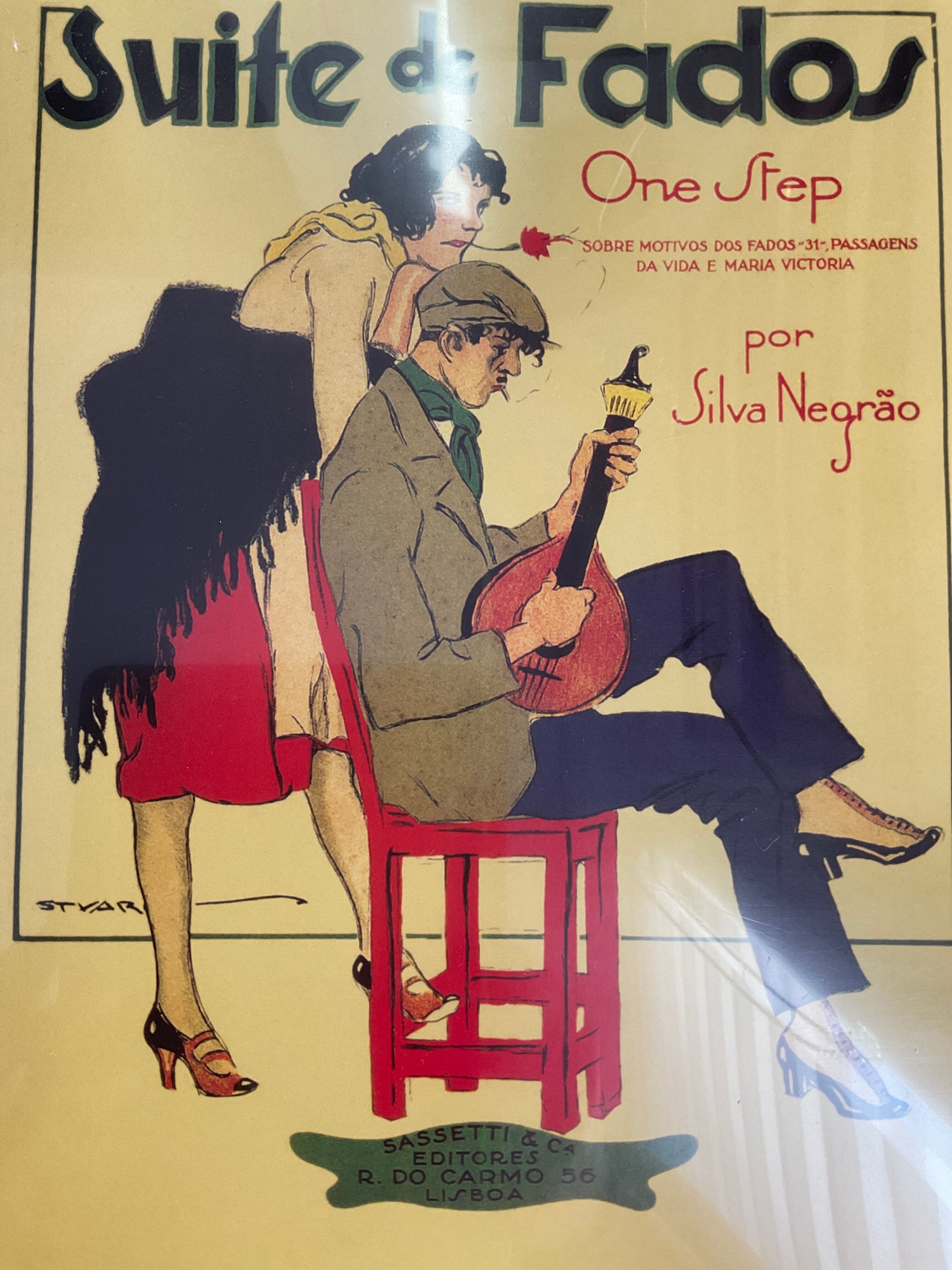 Old style poster, fado suite, Portugal