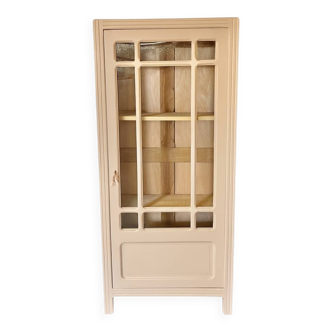 Armoire vitrée en noyer massif