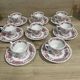 Ridgway pink english porcelain coffee service