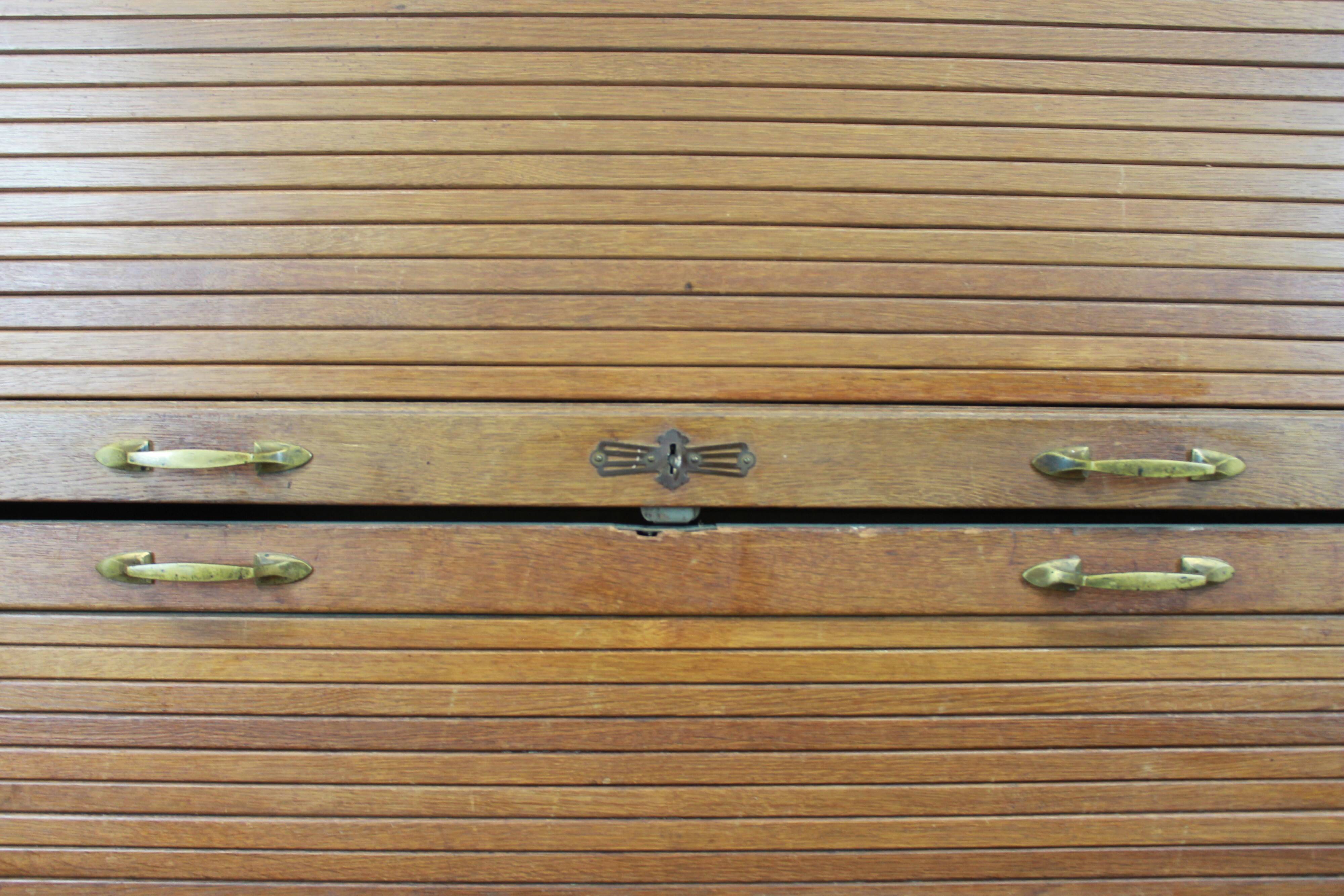 Large curtain filing cabinet