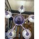 Italian Handmade Murano Style Glass Chandelier in Light Violet