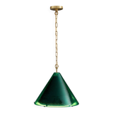 Pendentif en verre vert "Najade" de Jonas Hidle