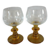 2 verres à vin anciens