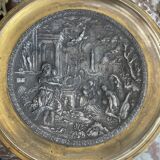 Antique, Standing cup, bronze, Napoleon III period, scene in the taste of antiquity, nineteenth, France