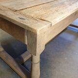 19th oak farm table