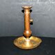 Antique push candle holder, 18th century gilded carved bronze candlestick.