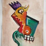 Peinture à l' acrylique expressionniste