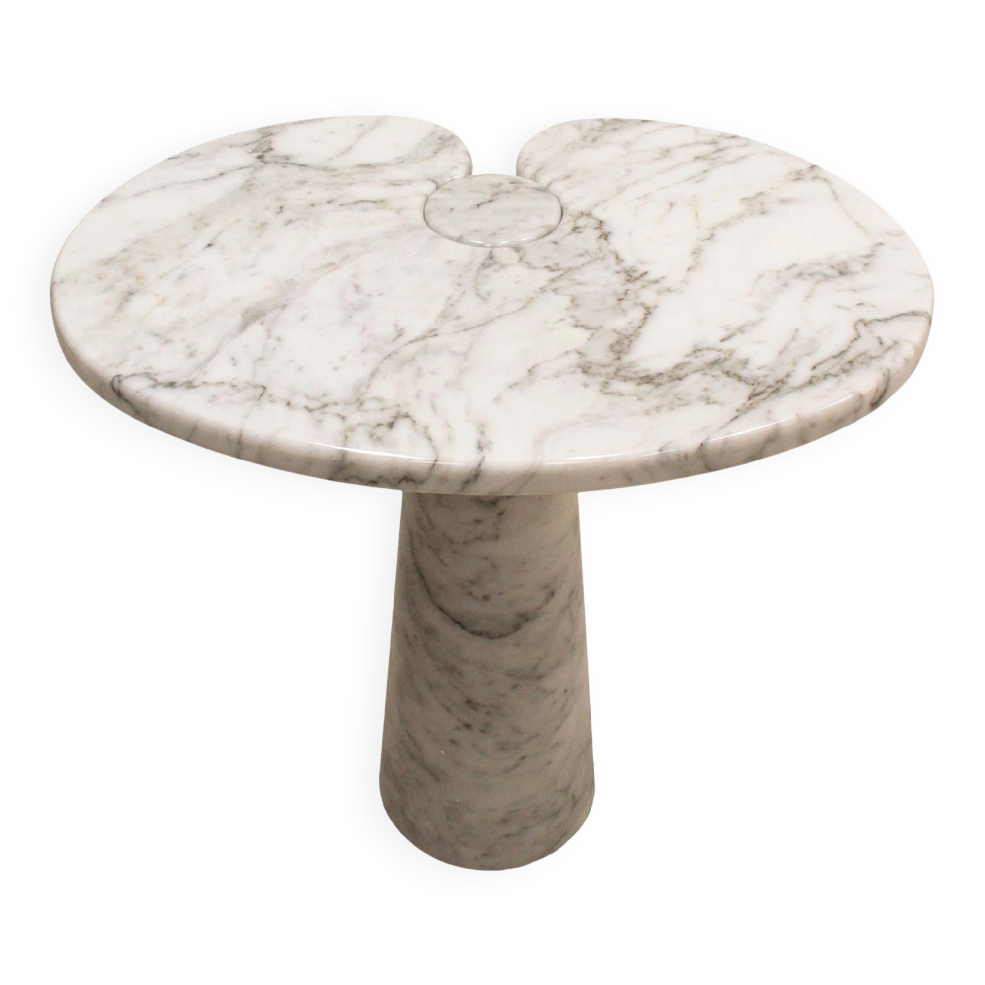 Tables d'appoint Eros en marbre d'Angelo Mangiarotti, style mid-century.