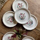 Set of 6 vintage deep plates, "Indian Tree" pattern by Digoin.