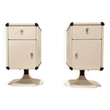Pair of 70s tulip bedside tables