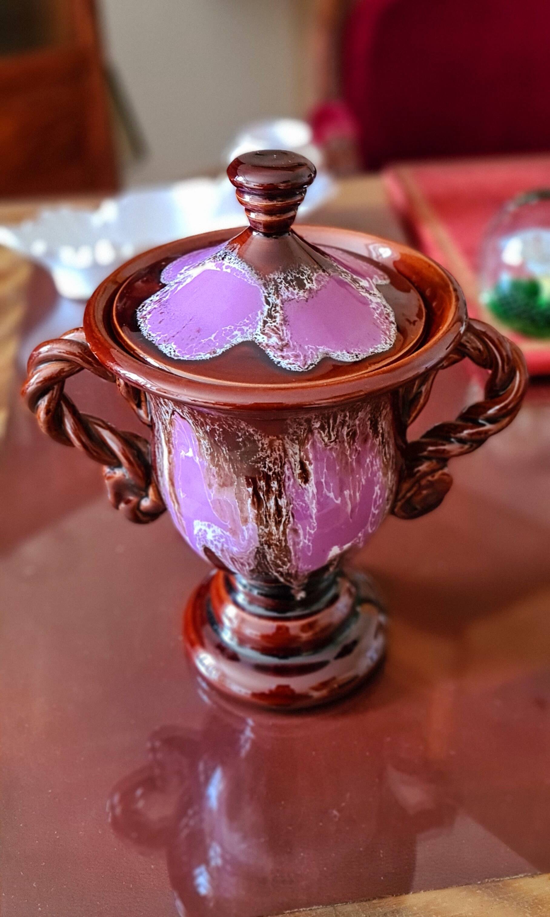 Very pretty pot with Vallauris lid