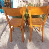 pair of Baumann bistro chairs