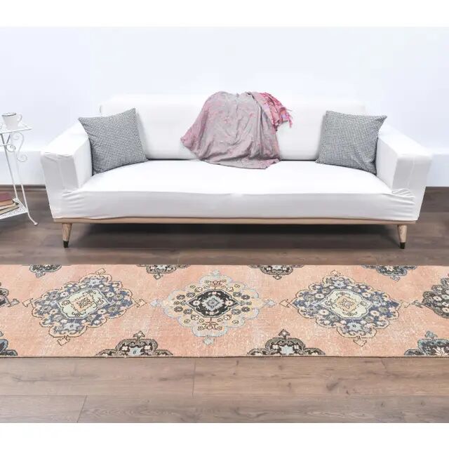 1970s Turkish Anatolian hand-knotted runner 75x333