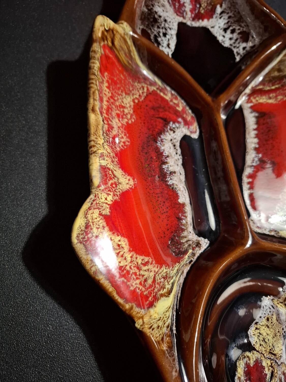 Vintage compartment plate Vallauris