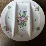 7 Asparagus Plates Late 19th Century Opaque Earthenware Luneville France