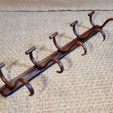 Baumann 5-hook bistro wall coat rack from the 20s