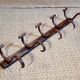 Baumann 5-hook bistro wall coat rack from the 20s