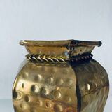 Indian hexagonal brass vase