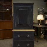 Petite Armoire à 2 tiroirs en sapin 1960