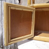 Wall or standing rattan shelf