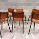 Lot of 6 vintage Marko 60s chairs