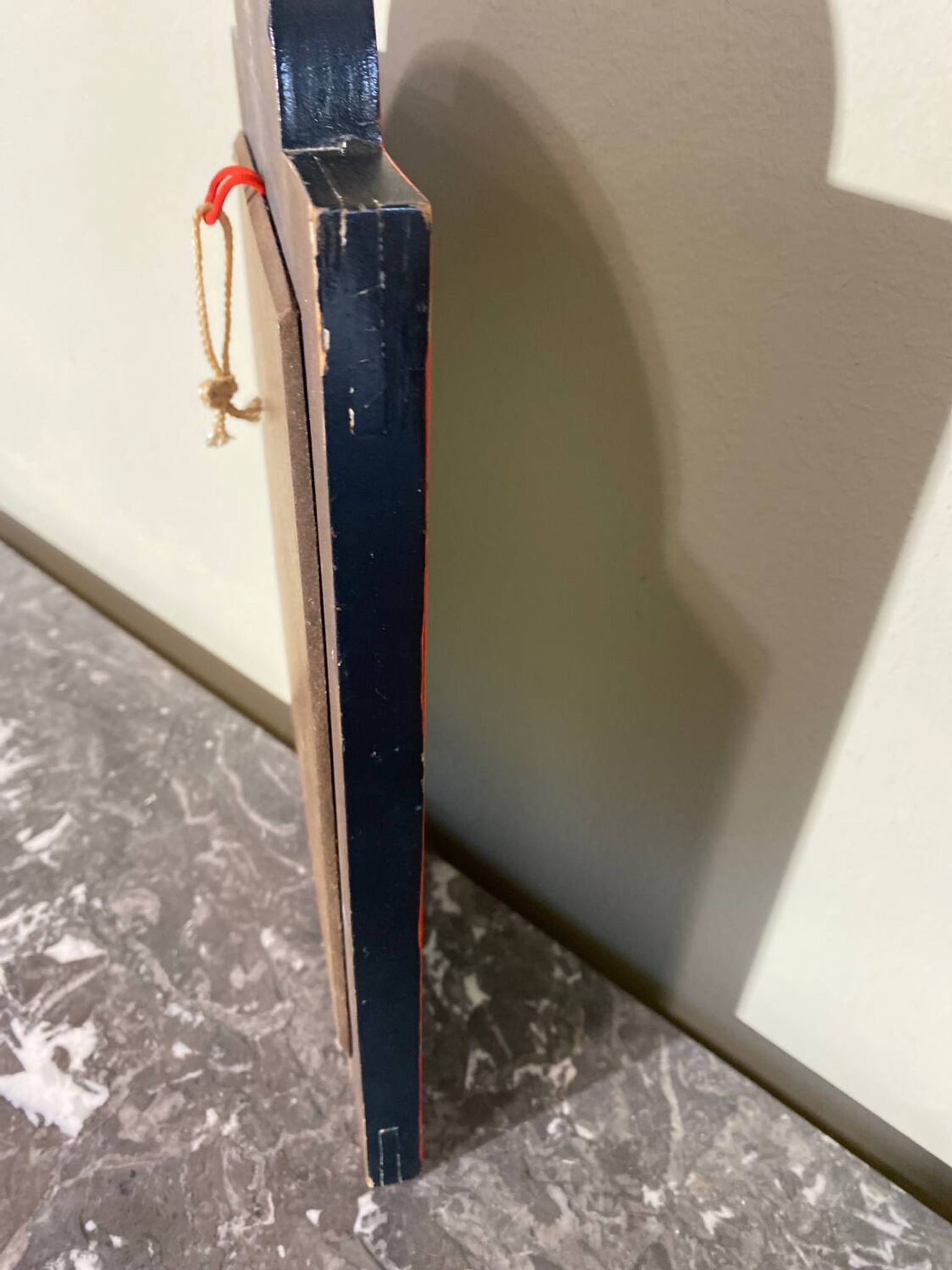 Miroir bohème en bois peint