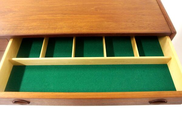 Enfilade scandinave en teck, Tage Olofsson, Tibro Ulferts, Suède, 1960