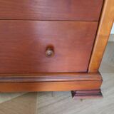 Elégante commode  en merisier – 3 tiroirs –Années 80