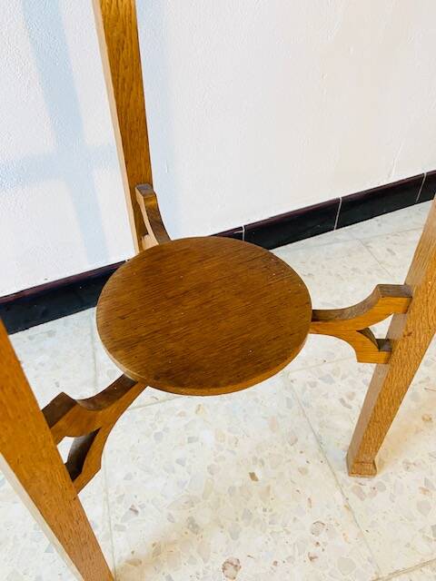 1920 pedestal table in solid oak