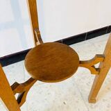 1920 pedestal table in solid oak