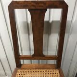 6 Art Deco caned chairs