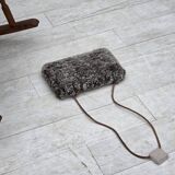 1970s, Danish rocking chair, reupholstered in quality genuine sheepskin.