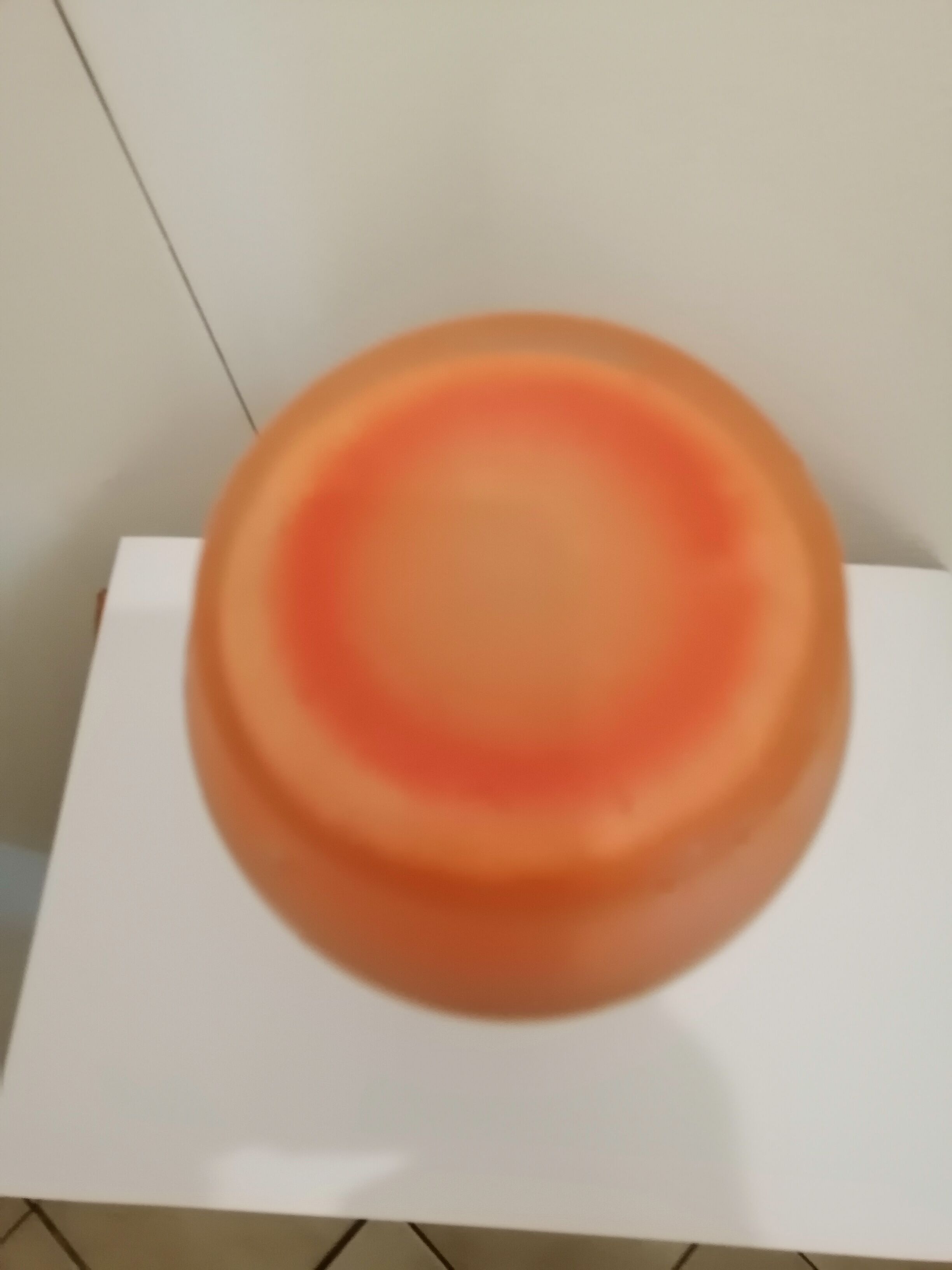 Old vase in colored glass 1