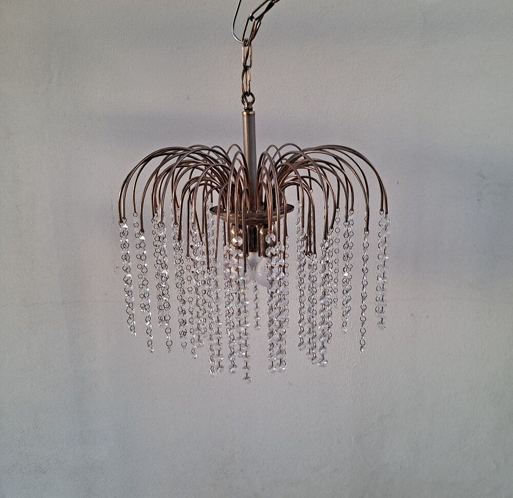 Vintage Italian Waterfall Chandelier