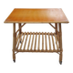 Wheeled rattan dessert trolley