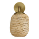 Handmade Gold Rattan Sconce Lamp 16x19Cm