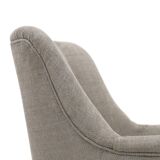 Grey fabric armchair, 1950s