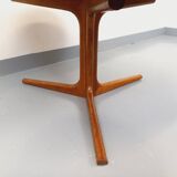 Bernhard Pedersen & Son Vintage Danish Scandinavian Round Coffee Table Teak