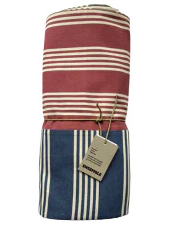 Tablecloth, green/pink/blue patchwork