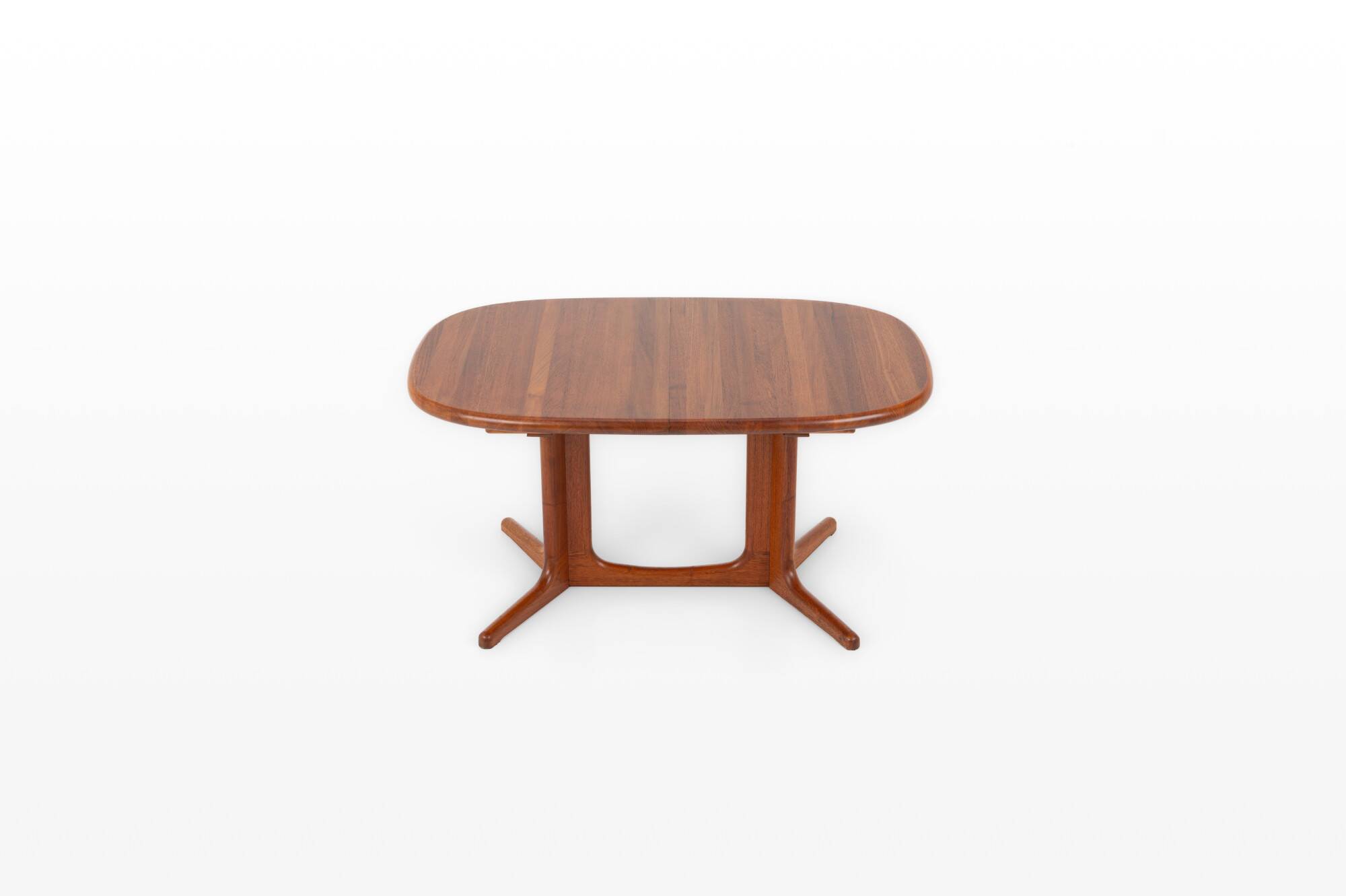 Extendable Solid Teak Dining Table from Glostrup Møbelfabrik, 1960s