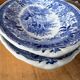 Set of 2 Villeroy and Boch Burgenland blue serving dishes.